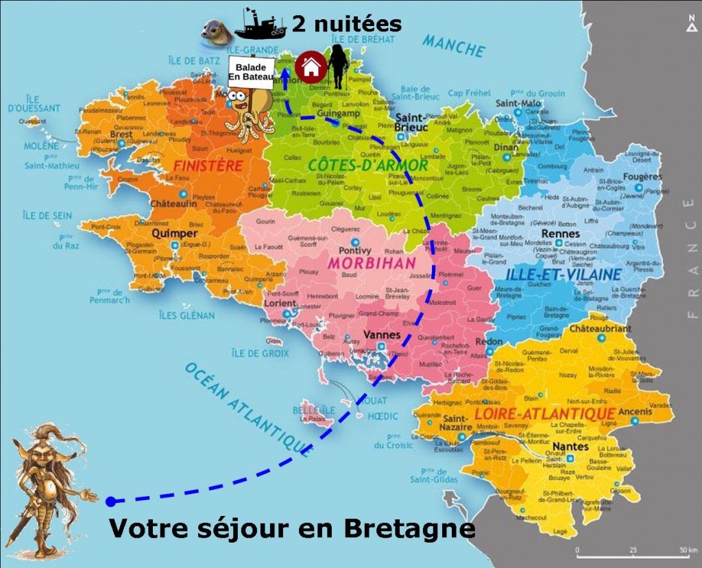Côte de granit Rose - Circuits, séjours, voyages en Bretagne sur mesure